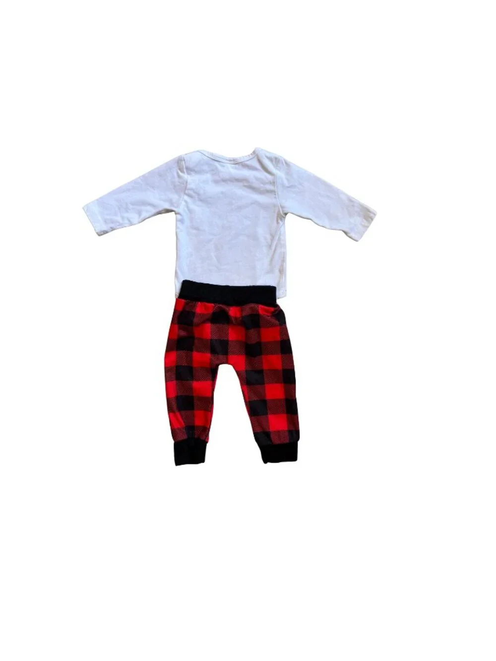 NWOT My 1st Christmas Red Truck Buffalo Plaid 2 Pc Outfit Set 6-9M